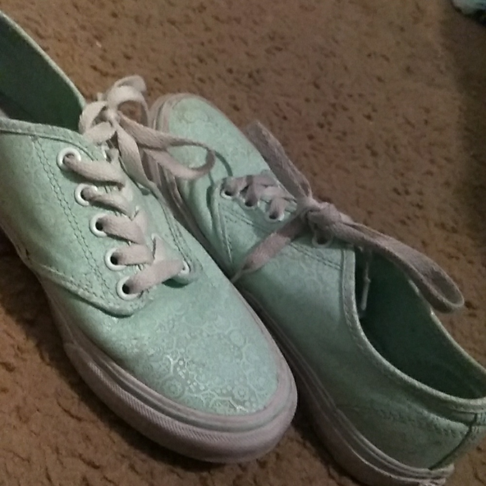 Nice mint green vans